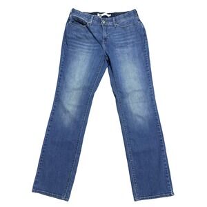 Levis 505 Jeans Womens 8 Blue Perfect Waist Straight Leg W29 L32 Stretch Denim‎